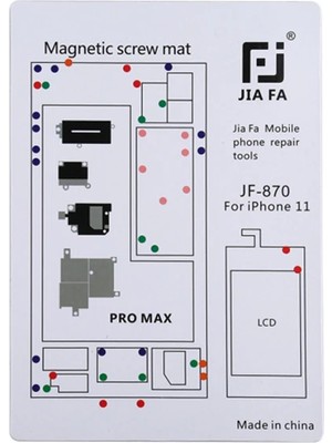 Jıafa JF-870 iPhone 11 Pro Max Mıknatıslı Çalışma Hasırı Vida Gostergeli-(57 - ETC1128-7872