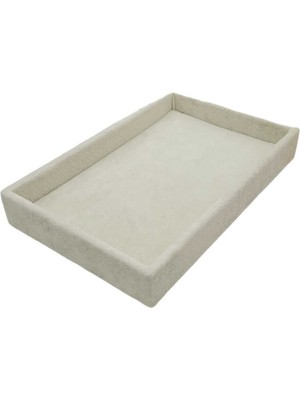 Krem Renkli 22X14 cm Küçük Servis Tablası, Şık ve Kullanışlı Tasarım