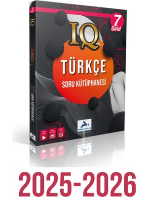 Paraf Yayınları 2026 Müfredat  7.sınıf Iq Türkçe Soru Kütüphanesi
