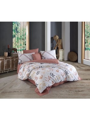 Hobby Çift Kişilik Ranforce Nevresim Takımı Belen Kahve