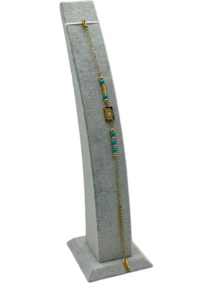 Gri 23 cm Dik Bileklik Standı, Şık ve Kullanışlı Tasarım