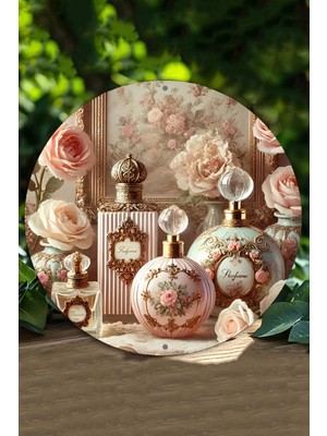 Vintage Zarafeti Evlerinize Taşıyın! Uv Baskı Mdf Duvar Süsü – 33X33 cm & 20X20 cm DT192