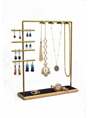 Şeffaf Takı Organizer, Stand, Küpe, Bileklik ve Kolye Saklama Düzeni