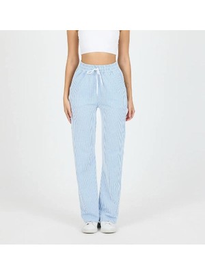 Çizgili Su Yolu Pijama Pantolon