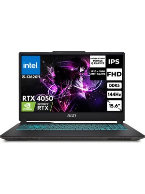 Msı Cyborg 15 I5-13420H 16 GB 512 GB SSD 6gb RTX4050 144Hz 15.6" Fhd Freedos Gaming Laptop A13VE-1252XTRAT7