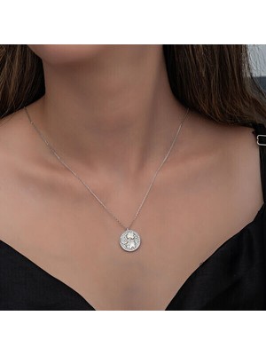 Fil Motifli Şans 925 Ayar Gümüş Kadın Kolye