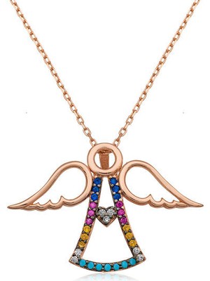 Rose Melek Kanadı 925 Ayar Gümüş Kolye