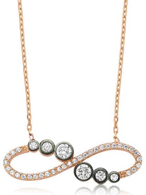 Sonsuzluk 925 Ayar Gümüş Kolye