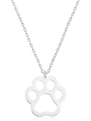 Köpek Patisi 925 Ayar Gümüş Kadın Kolye