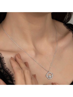  Taşlıgezegen  925 Ayar Gümüş Kolye