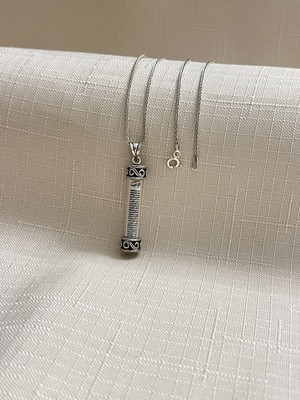 Tüp Model 925 Ayar Gümüş Kolye