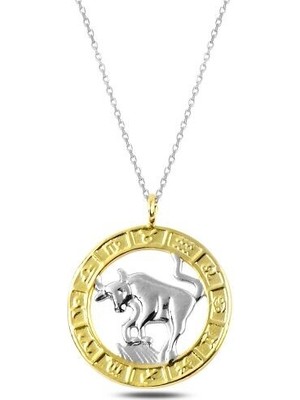 Boga Burcu Gold 925 Ayar Gümüş Kadın Kolye