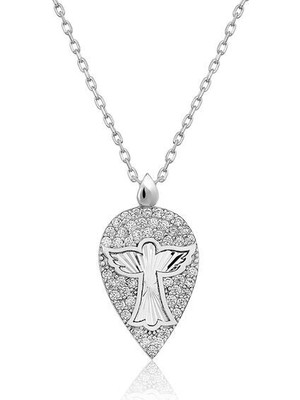 Damla Melek 925 Ayar Gümüş Kolye