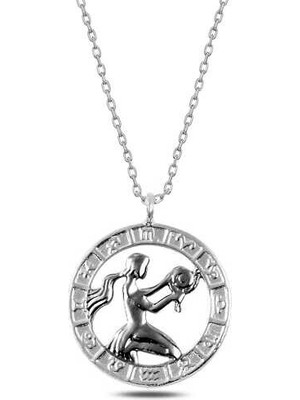 Başak Burcu 925 Ayar Gümüş Kolye