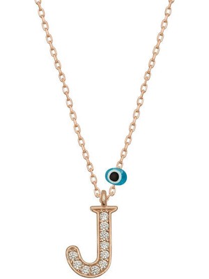 J Harfi Rose  925 Ayar Gümüş Kadın Kolye