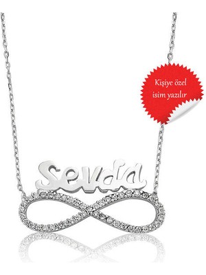 Sonsuzluk Kişiye Özel Isim Kolye 925 Ayar Gümüş Kolye