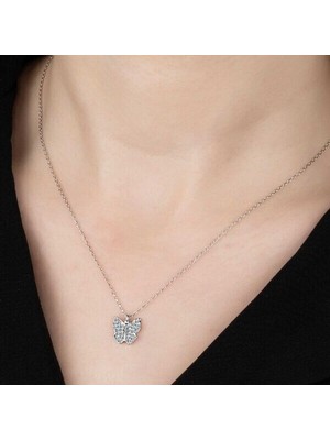  Kelebek 925 Ayar Gümüş Kolye