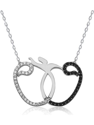 Semazen Çift Vavlı 925 Ayar Gümüş Kolye