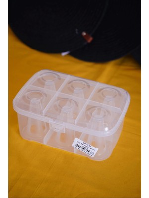 Şeffaf Turuncu Çay Bardağı Taşıma Kutusu, Pratik ve Şık Tasarım