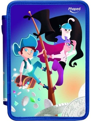 Turuncu 2 Gözlü Kalem Kutusu, Renkli ve Şık Okul Malzemesi