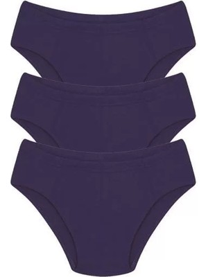 Erkek Pamuk 3lü Saks Slip