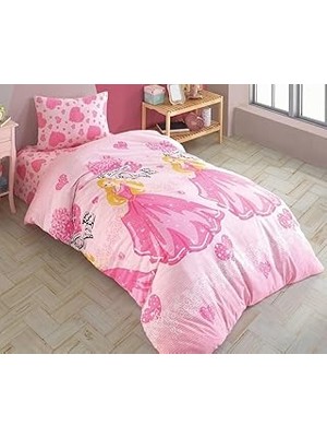 Lali̇va Çarşafı Lastikli Doğal Sağlıklı Pamuk Preses Tek Kişilik Kız Evresim Takımı, Pembe