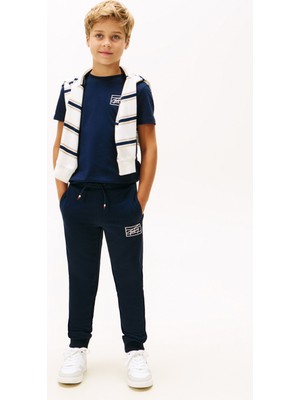 Tommy Hilfiger Lastikli Paça Lacivert Erkek Çocuk Eşofman Altı KB0KB09967C1G