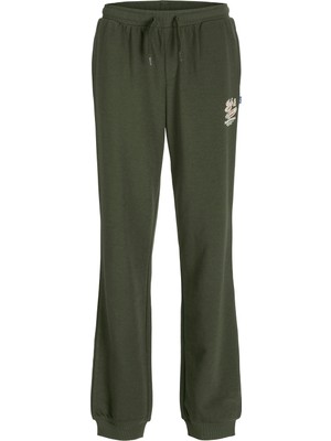 Jack & Jones Lastikli Paça Koyu Yeşil Erkek Çocuk Eşofman Altı 12279812