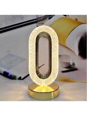 Kristal Gece Lambası Işık Lüks LED Masa Lambası Yatak Odası Dekorasyon Modern Romantik Kumandalı