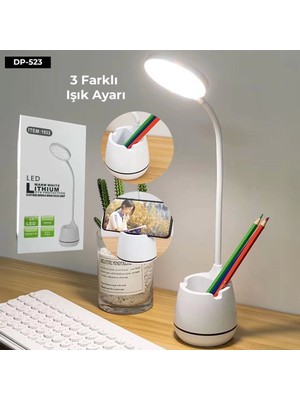 3 Modlu Kıvrımlı Bükülebilir Masa Lambası