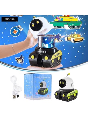 Dempower Robot Şeklinde Projektör Lamba