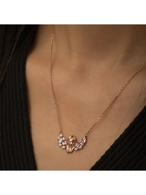 Tutaste Jewellery Melek  925 Ayar Gümüş Kolye