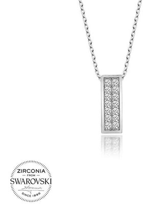 Tutaste Jewellery Taşlı Sırataş 925 Ayar Gümüş Kolye