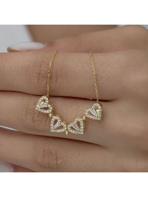 Tutaste Jewellery Gold Açılabilen Kalp  925 Ayar Gümüş Kadın Kolye
