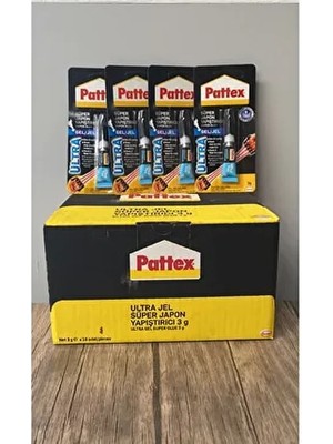 Pattex 8'li Paket Ultra Gel Süper Japon Yapıştırıcı 3 g Yarım Koli Renkli ve Pratik Kullanım