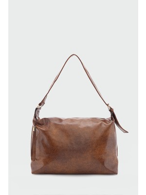 Gabrielle Salaş Omuz Çantası Taba