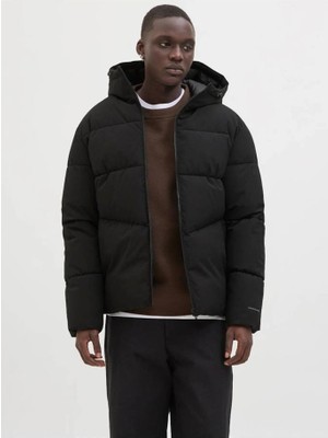 Jack&jones 12283517 Jjglobal Puffer Jacket Black Erkek Mont