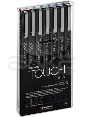 Touch Liner Teknik Çizim Kalemi 7li Set Renkli SH4105007