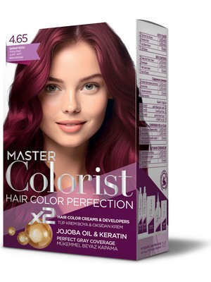 Master Colorist Set Boya 4.65 Şarap Kızılı