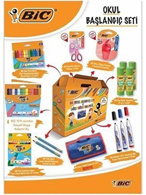 Bic Okul Başlangıç Seti Anasıfı Seti Kreş Seti Anaokulu Seti Okul Öncesi Seti Bic