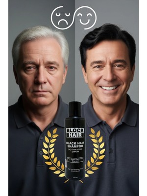 Block Hair Saçları Siyahlaştıran Şampuan 200ML Anında Etki