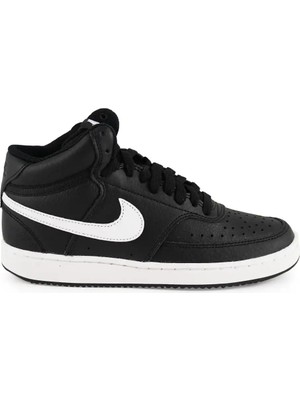Nike Court Vision Mid CD5436-001 Kadın Spor Ayakkabı Siyah