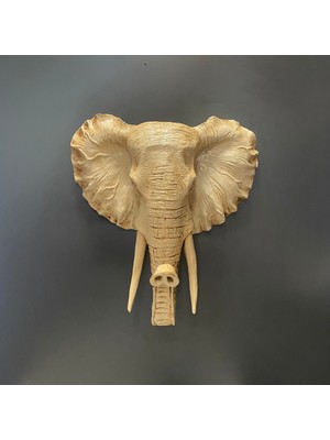 Duvar Dekoru Büyük Fil Büst