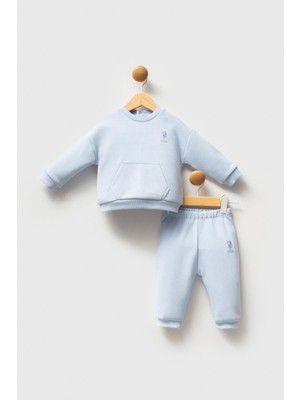 USB2585 - Mavi - U.s. Polo Assn Bebek Erkek Bebek 2li Takım