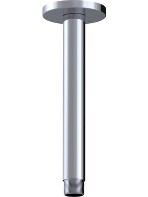 Ankastre Duş Borusu Tavandan 15CM SS304 Paslanmaz Çelik Kromajlı