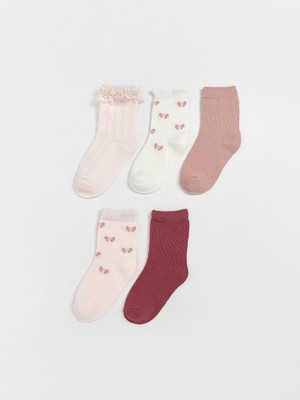 Kız Bebek Soket Çorap 5'li  (W5)