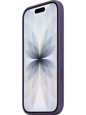 Magsafe Özellikli iPhone 17 Silikon Kılıf - Mor Sis