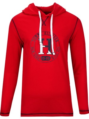 Tommy Hilfiger 09T4197-608 Erkek Sweatshirt Kırmızı