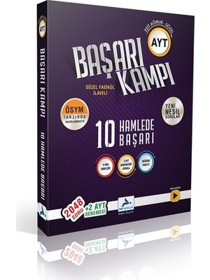 Paraf Yayınları Paraf Ayt Eşit Ağırlık-sözel  10 Hamlede Başarı Kampı