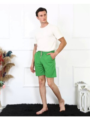 Erkek Lakost Fıstık Yeşili Şort